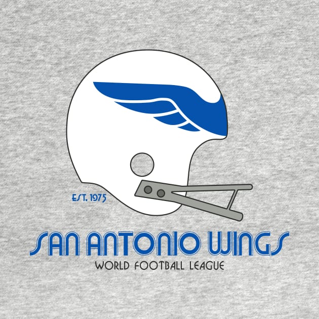 San Antonio Wings - Old School Helmet by Hirschof